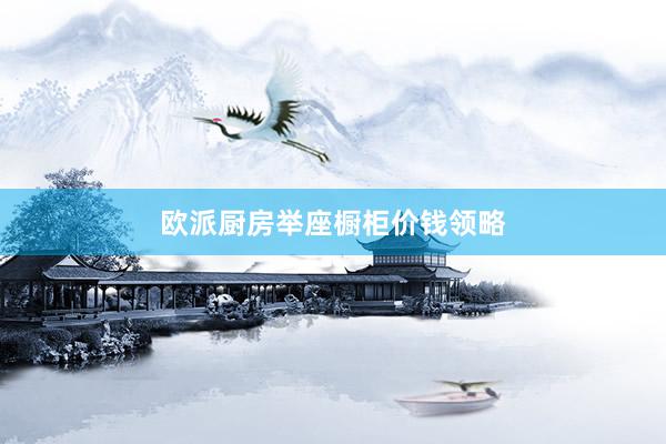 欧派厨房举座橱柜价钱领略